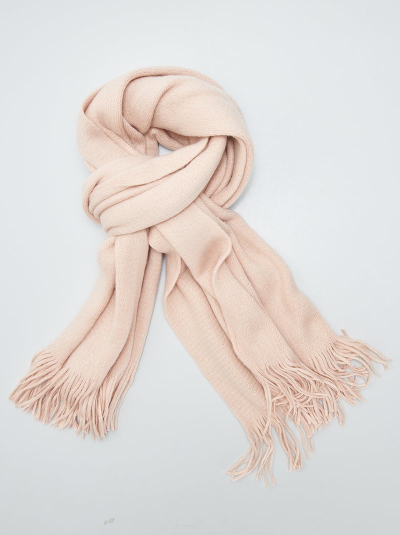 Effen sjaal van warm tricot ROSE - Kiabi