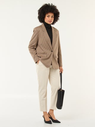 Effen skinny broek met 2 zakken