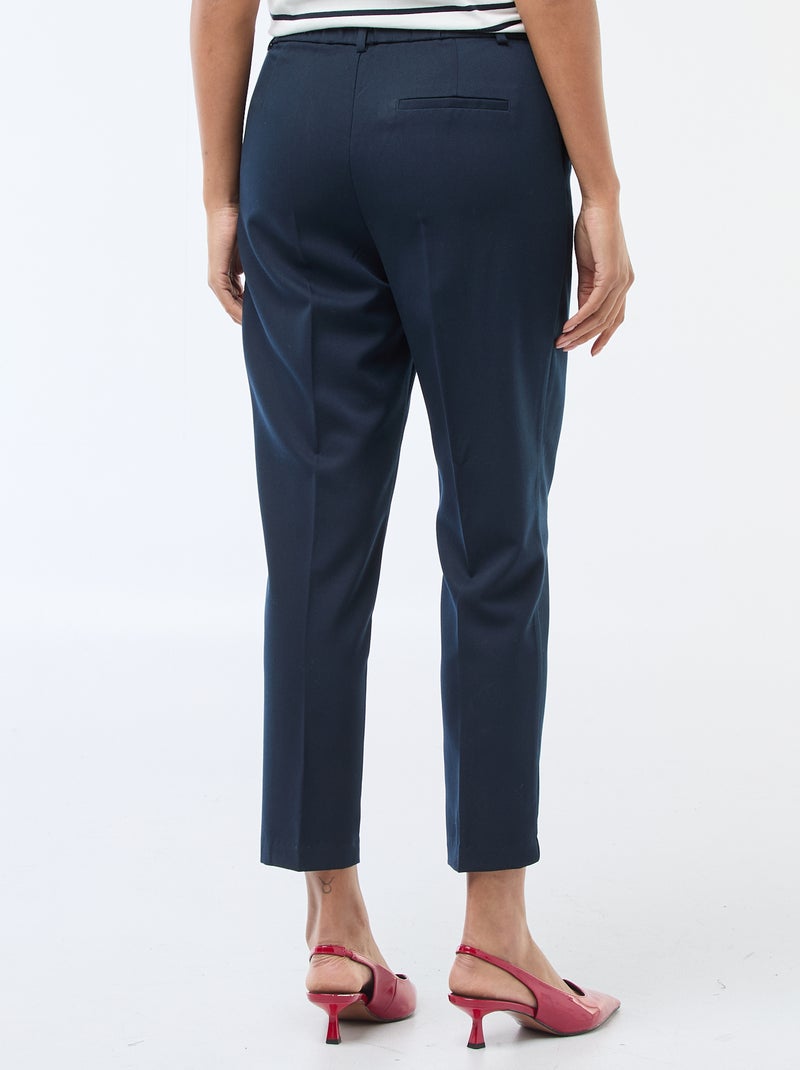 Effen skinny broek met 2 zakken Blauw - Kiabi