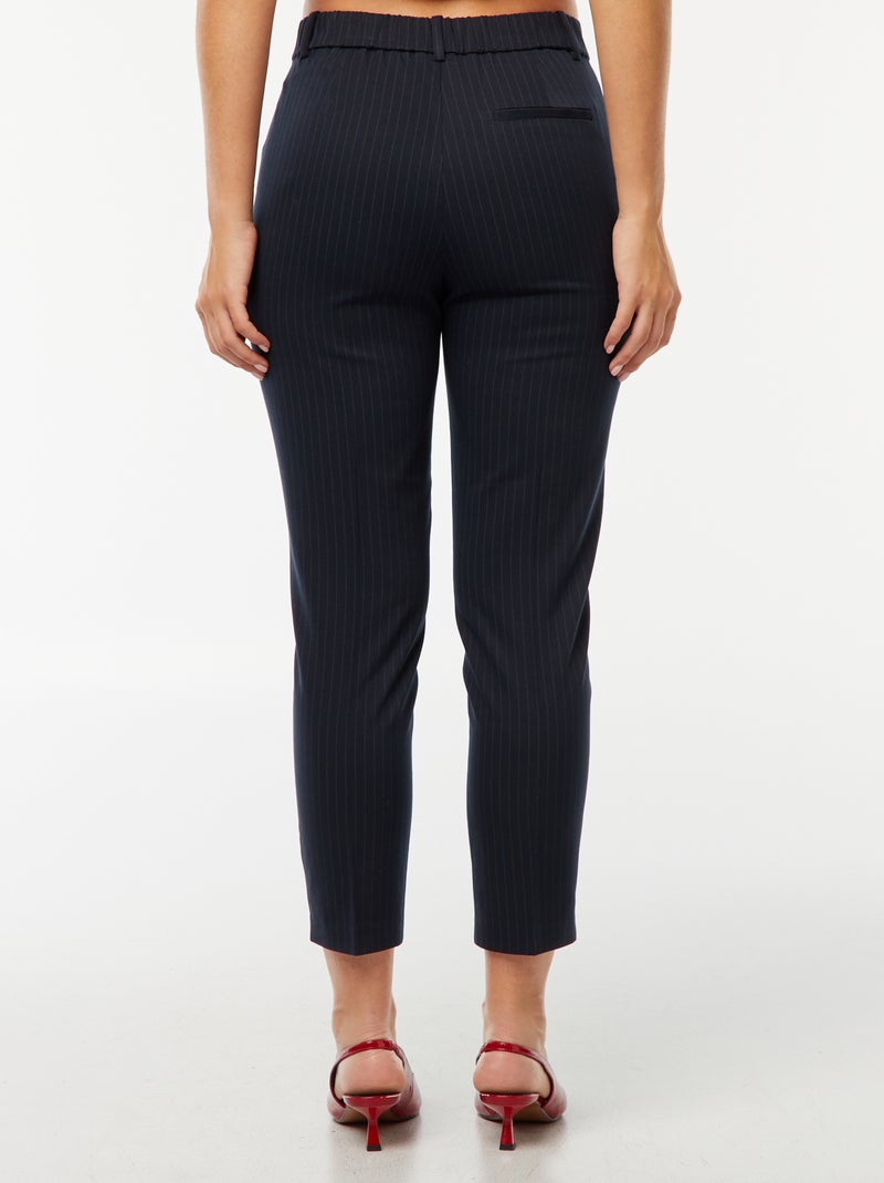 Effen skinny broek met 2 zakken Blauw - Kiabi