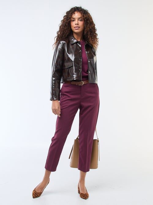 Effen skinny broek met 2 zakken - Kiabi