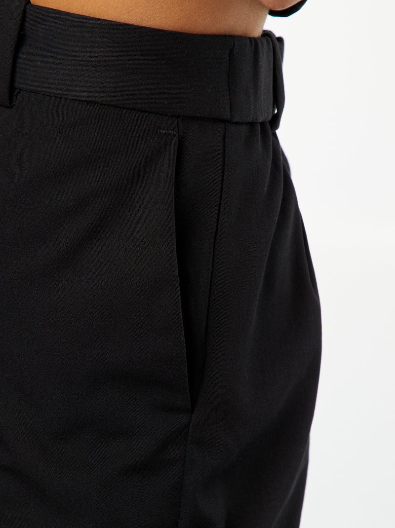 Effen skinny broek met 2 zakken zwart - Kiabi