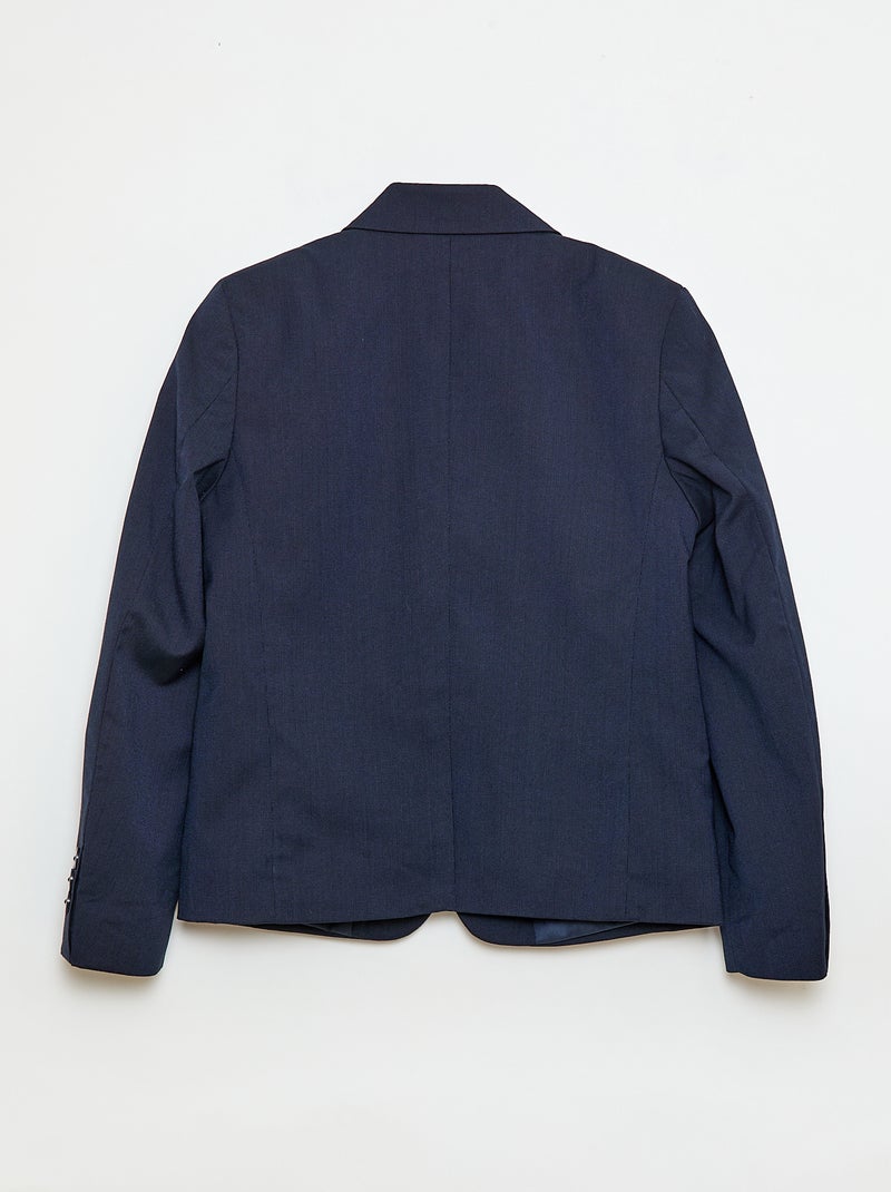 Effen slim-fit colbert Zwart - Kiabi