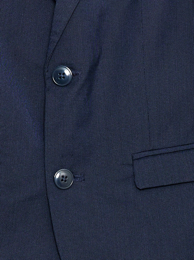 Effen slim-fit colbert Zwart - Kiabi