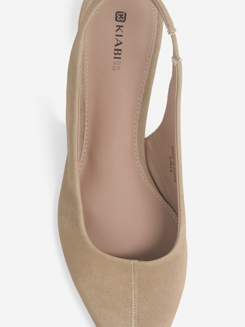 Effen slingballerina's Bruin - Kiabi