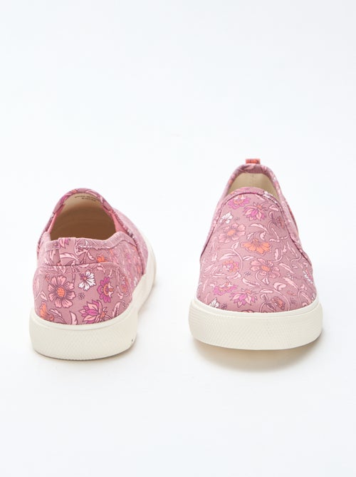 Effen sneakers met print | Slip-onmodel - Kiabi
