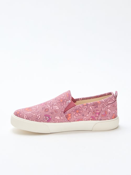 Effen sneakers met print | Slip-onmodel - Kiabi