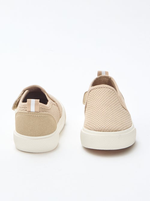 Effen sneakers van mesh | Instapmodel - Kiabi