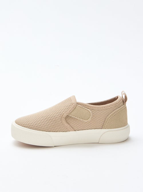 Effen sneakers van mesh | Instapmodel - Kiabi