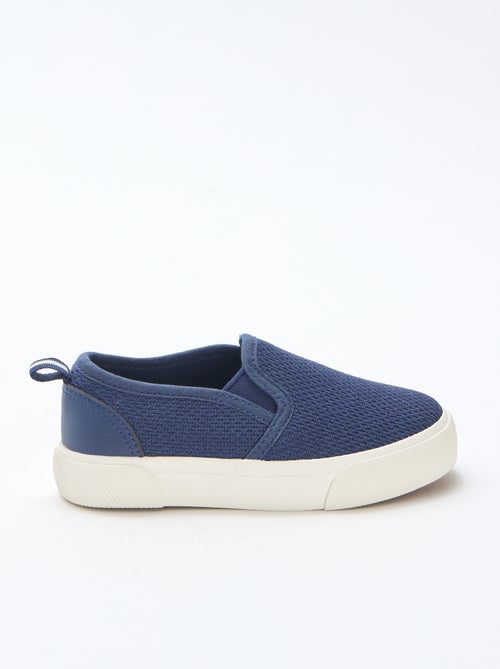 Effen sneakers van mesh | Instapmodel - Kiabi