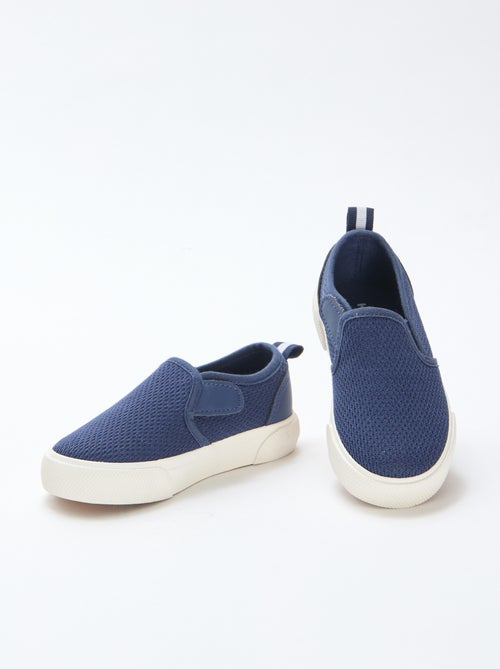 Effen sneakers van mesh | Instapmodel - Kiabi
