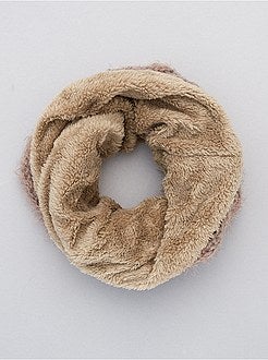 Effen snood met fleece voering - Kiabi