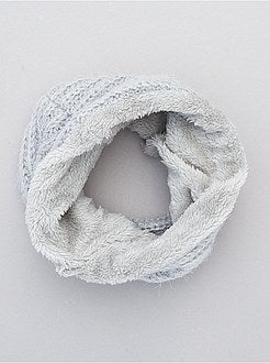 Effen snood met fleece voering - Kiabi