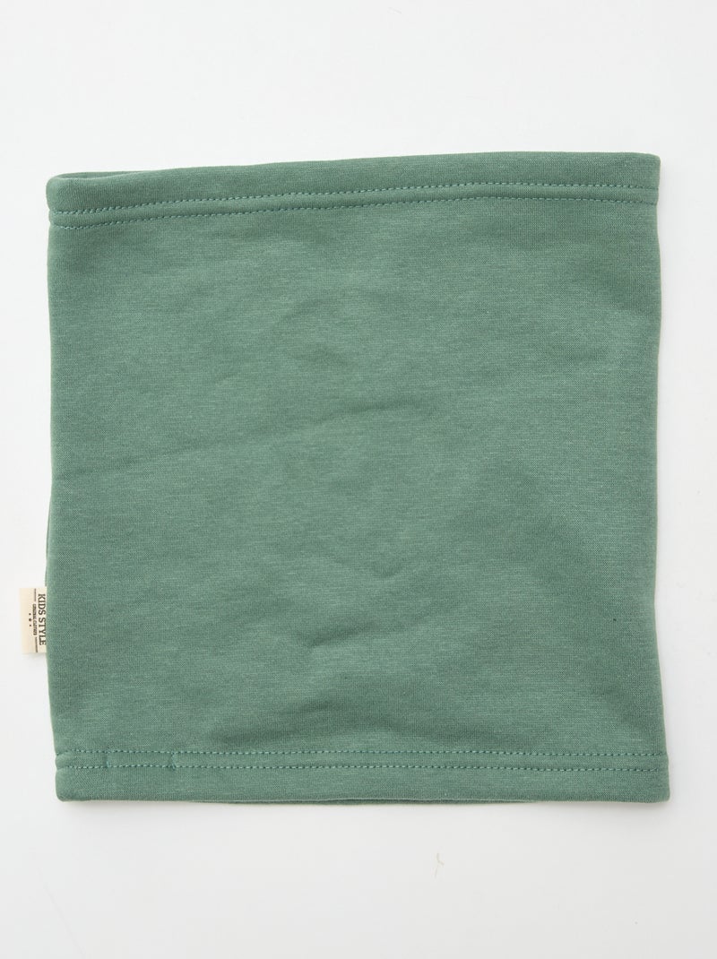 Effen snood van fleece Groen - Kiabi