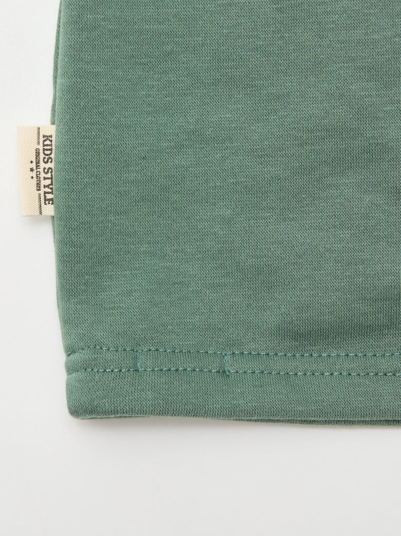 Effen snood van fleece Groen - Kiabi