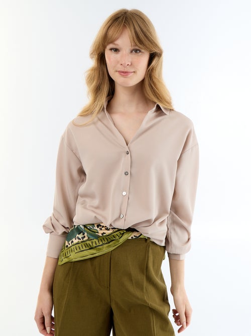 Effen soepele blouse - Kiabi
