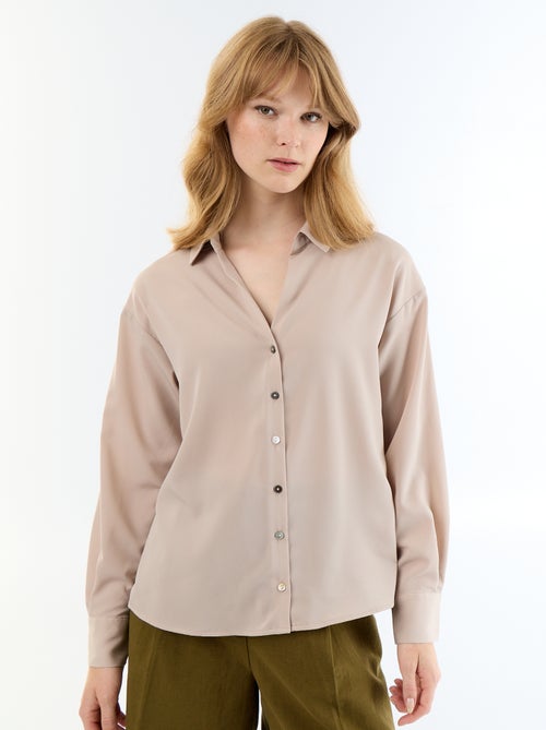Effen soepele blouse - Kiabi