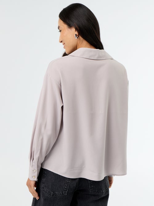 Effen soepele blouse - Kiabi Effen soepele blouse - Kiabi
