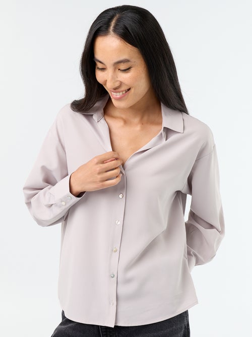 Effen soepele blouse - Kiabi Effen soepele blouse - Kiabi