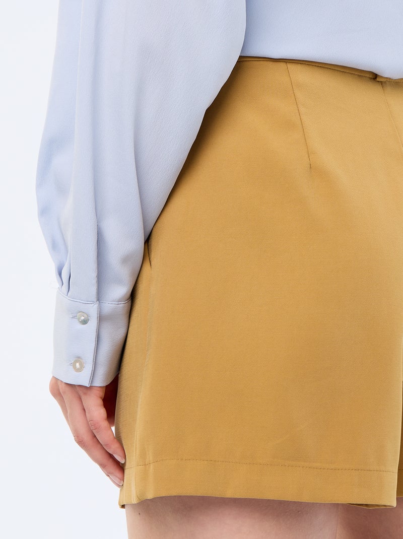 Effen soepele blouse Blauw - Kiabi