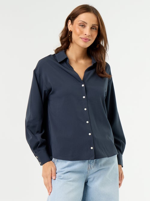 Effen soepele blouse - Kiabi