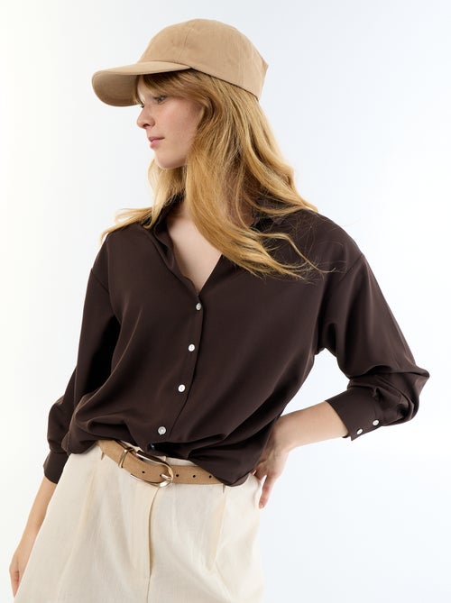 Effen soepele blouse - Kiabi
