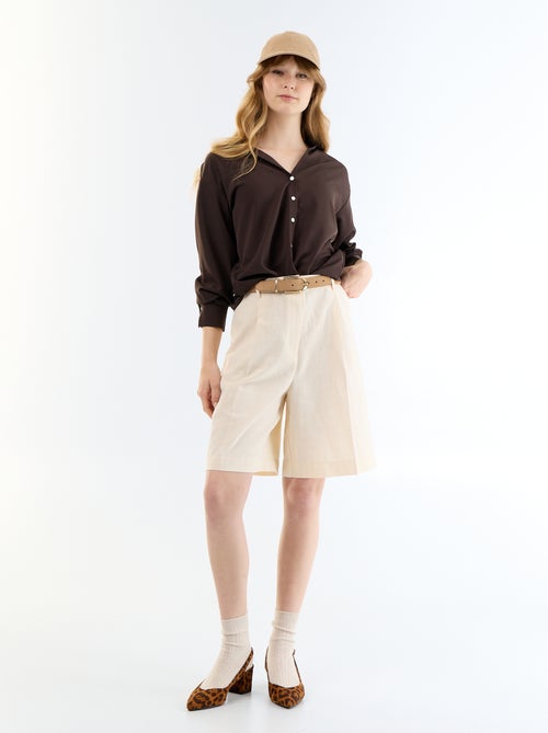 Effen soepele blouse - Kiabi