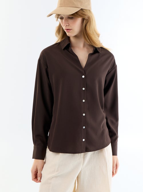 Effen soepele blouse - Kiabi
