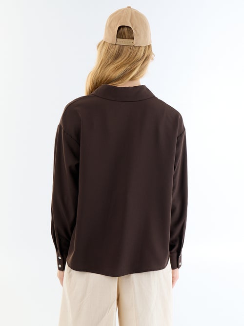 Effen soepele blouse - Kiabi