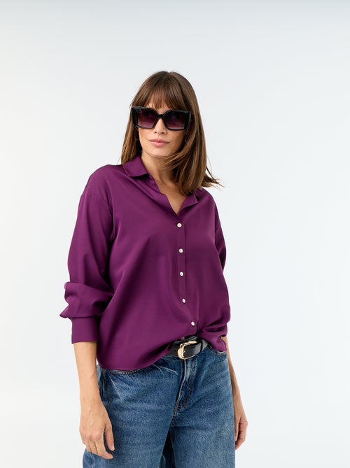 Effen soepele blouse - Kiabi Effen soepele blouse - Kiabi