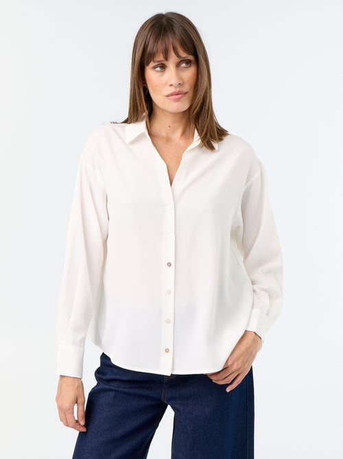 Effen soepele blouse - Kiabi Effen soepele blouse - Kiabi