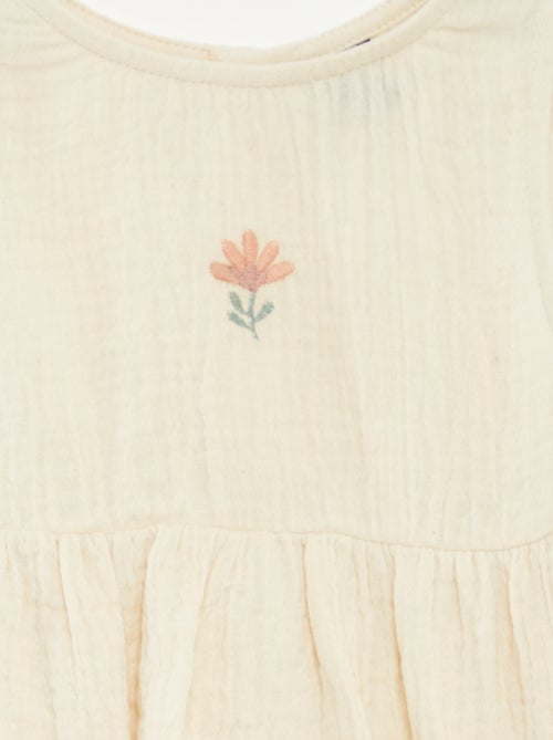 Effen speelpakje van zachte, luchtige katoen - Kiabi