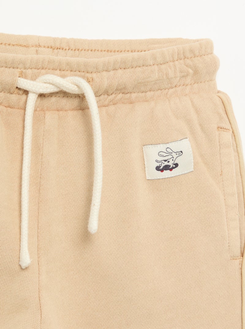 Effen sportbroek Biege - Kiabi