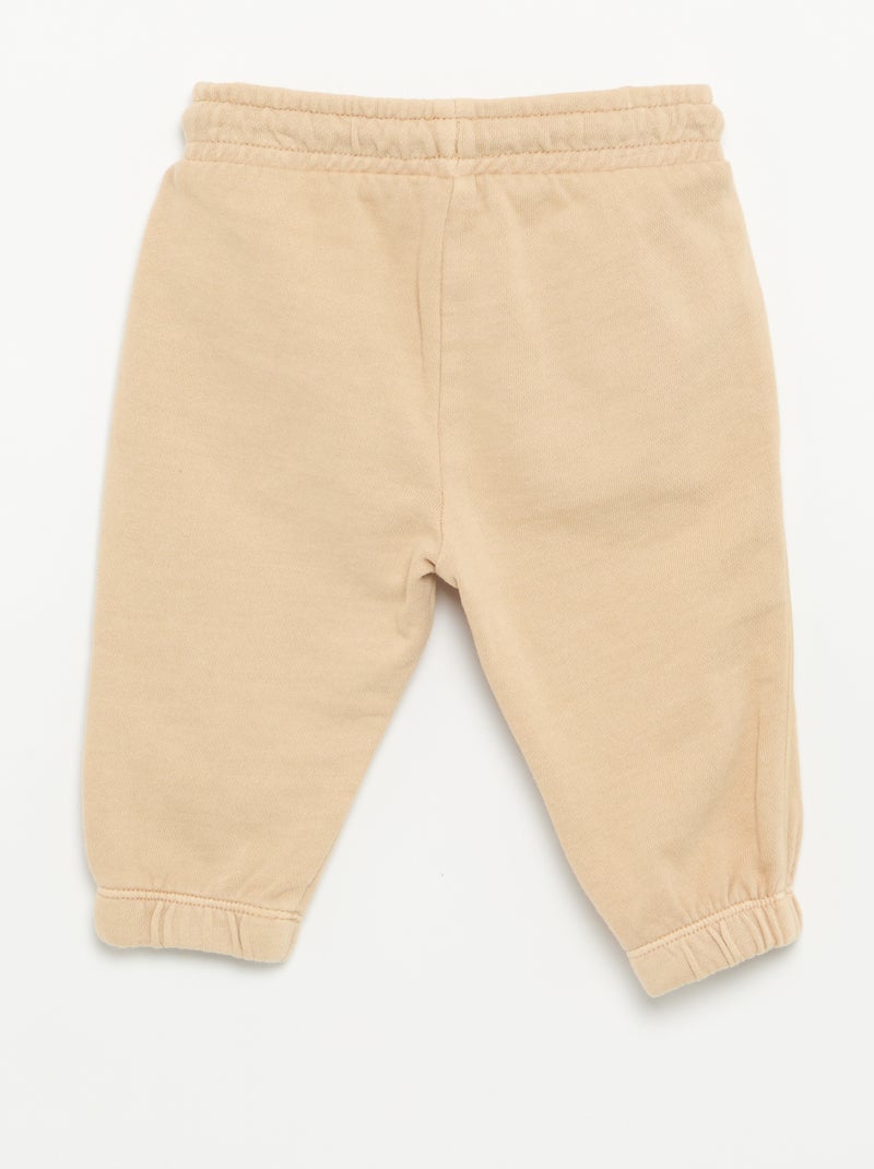 Effen sportbroek Biege - Kiabi