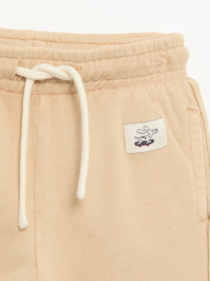 Effen sportbroek Biege - Kiabi
