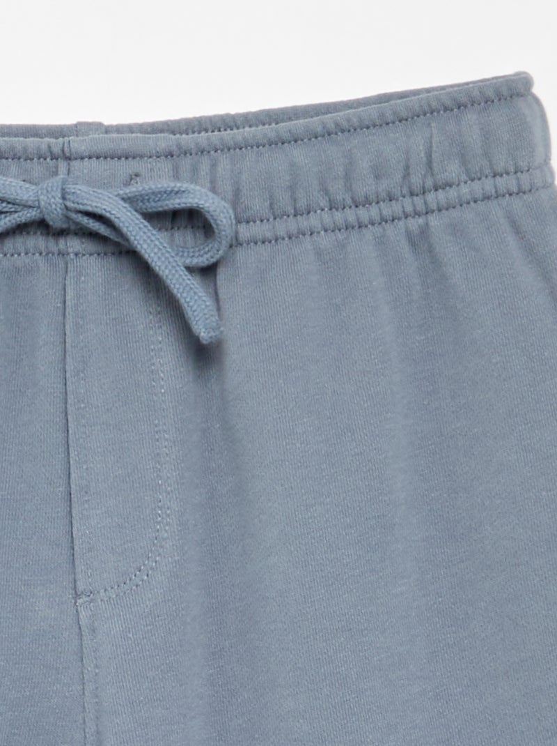 Effen sporttraining van French Terry Blauw - Kiabi