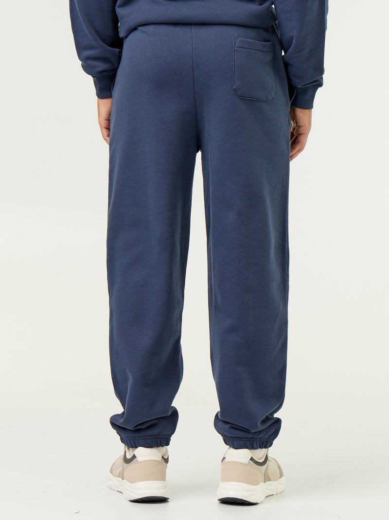 Effen sporttraining van molton Blauw - Kiabi