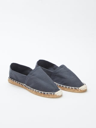 Effen stoffen espadrilles