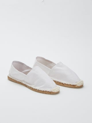 Effen stoffen espadrilles