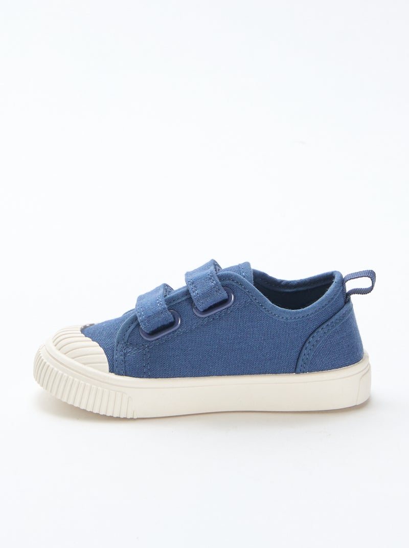 Effen stoffen sneakers Blauw - Kiabi