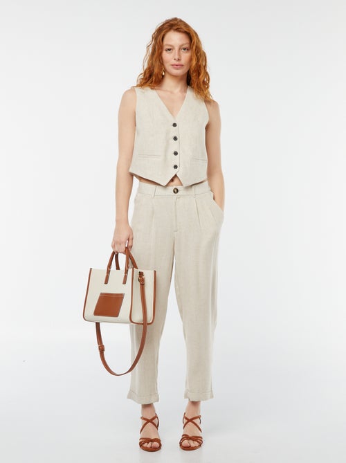 Effen strakke broek - Kiabi