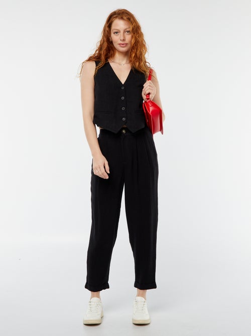 Effen strakke broek - Kiabi