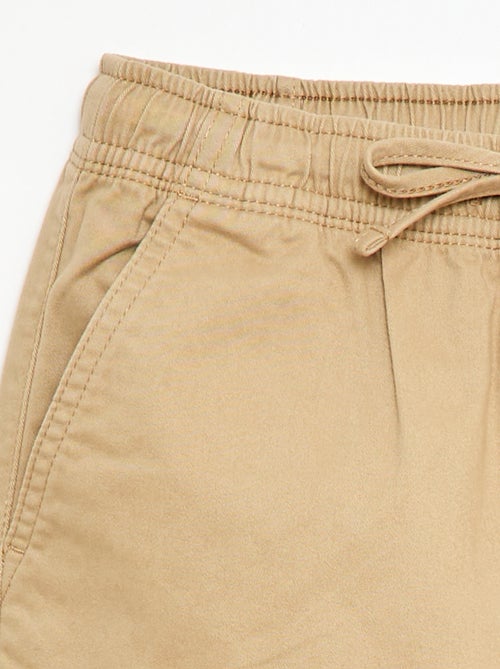 Effen stretch broek met meerdere zakken - Kiabi