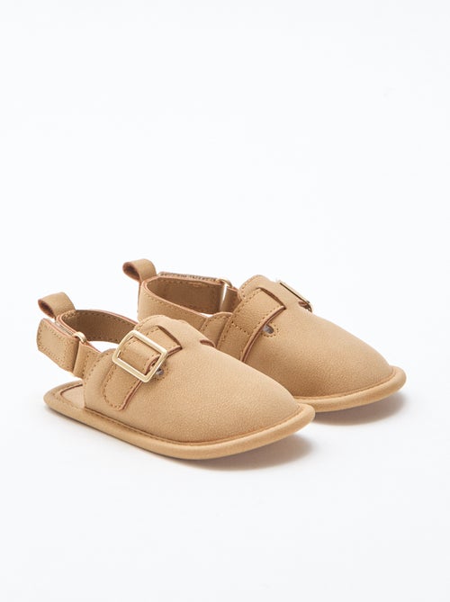 Effen suèdine sandalen - Kiabi