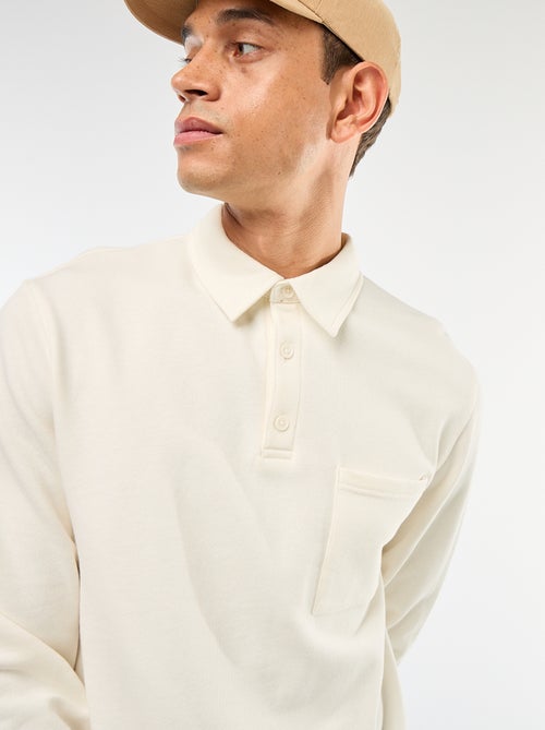 Effen sweater in polostijl met lange mouw - Kiabi Effen sweater in polostijl met lange mouw - Kiabi