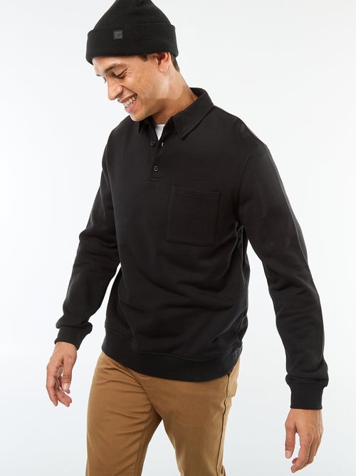 Effen sweater in polostijl met lange mouw - Kiabi Effen sweater in polostijl met lange mouw - Kiabi