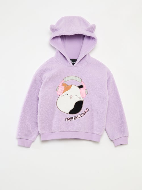 Effen sweater met capuchon, imitatieschapenvacht en Squishmallows-detail - Kiabi Effen sweater met capuchon, imitatieschapenvacht en Squishmallows-detail - Kiabi