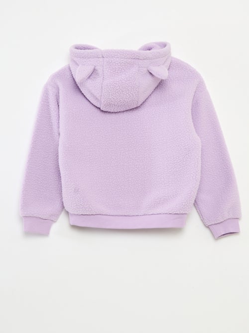 Effen sweater met capuchon, imitatieschapenvacht en Squishmallows-detail - Kiabi Effen sweater met capuchon, imitatieschapenvacht en Squishmallows-detail - Kiabi