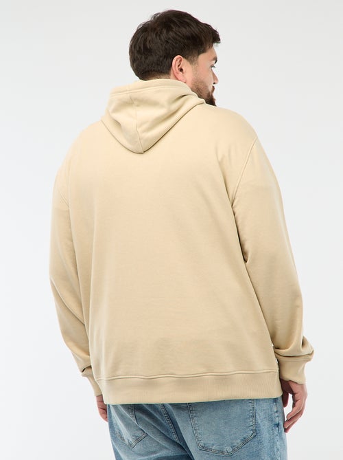 Effen sweater met capuchon van french terry - Kiabi