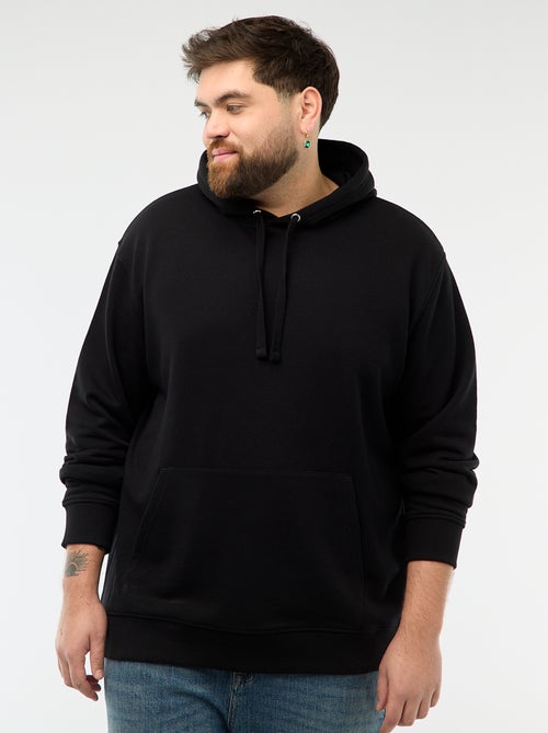 Effen sweater met capuchon van french terry - Kiabi